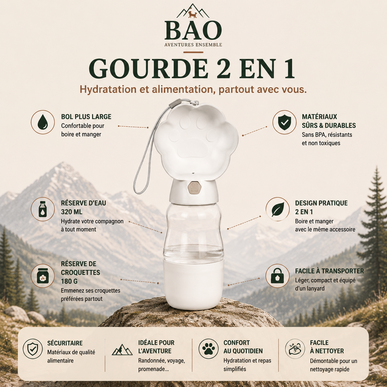 Adventure Bottle 2-en-1 - BAO